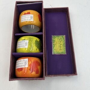 Department 56 Ceramic Fall Leaf Pattern Napkin‎ Rings in box-Set of 3